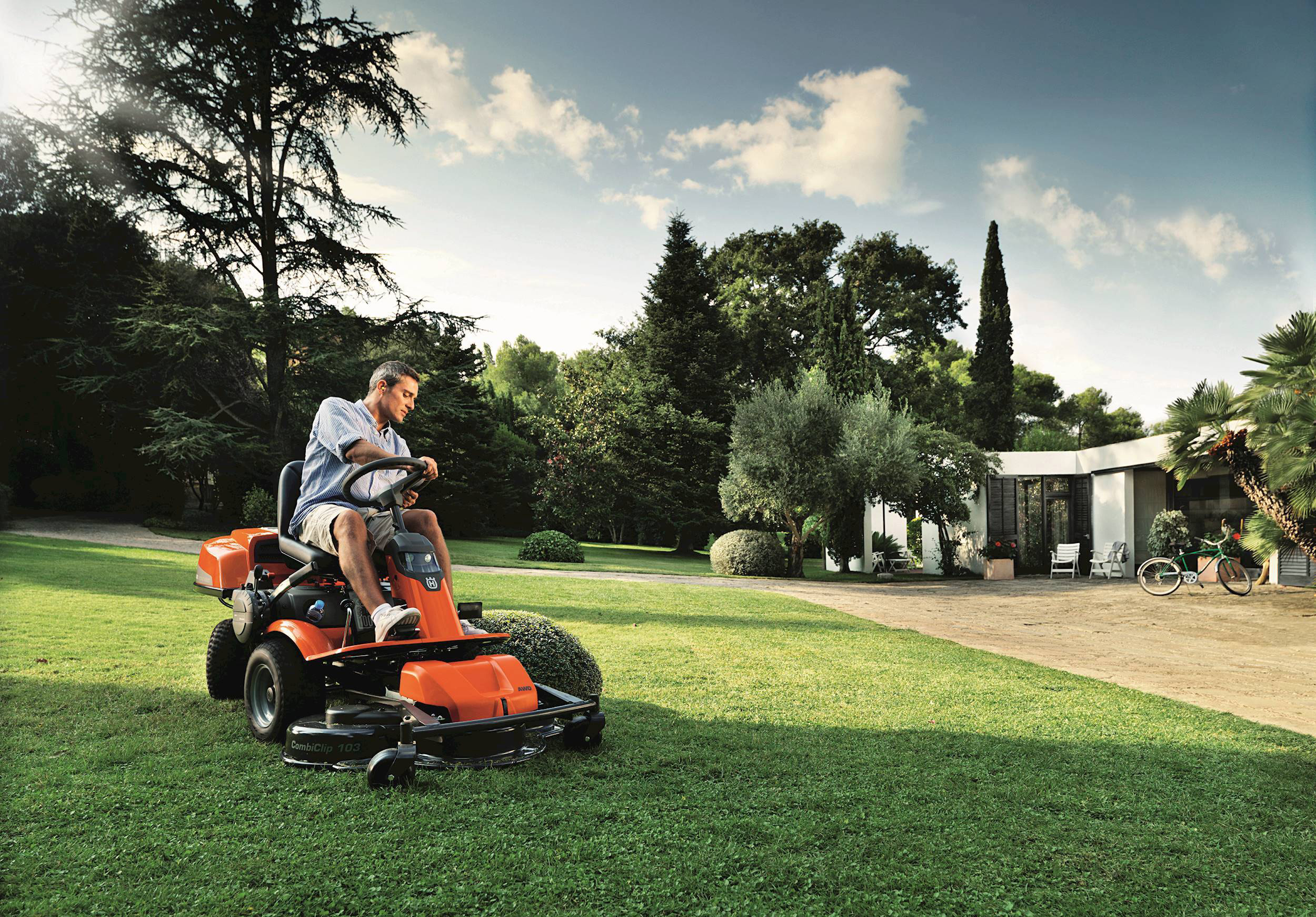 Husky ride on sale on mower